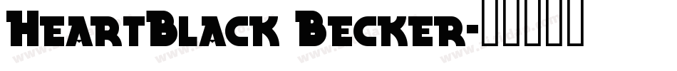 HeartBlack Becker字体转换